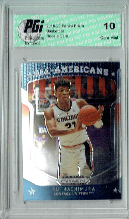 Rui Hachimura 2019 Prizm Draft #84 All-American Rookie Card PGI 10