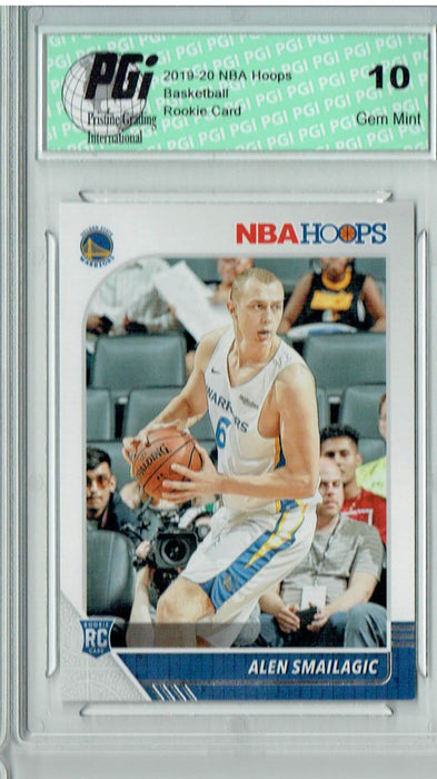 Alen Smailagic 2019 NBA Hoops #247 Gem Mint Rookie Card PGI 10