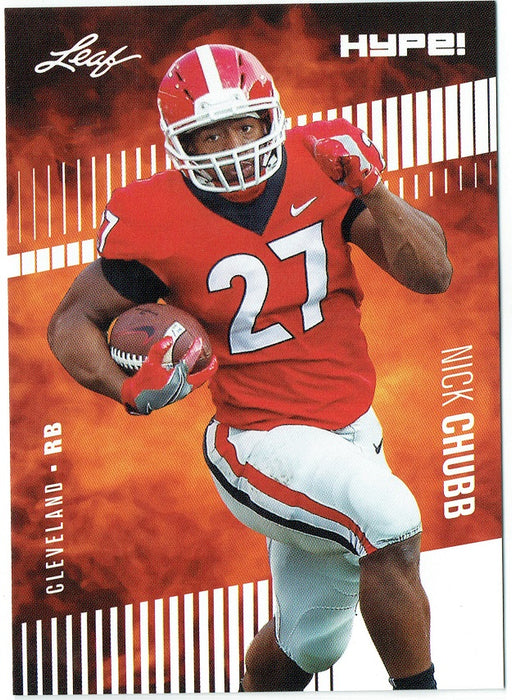 Nick Chubb 2018 Leaf HYPE! Football Rookie 25 Card Lot Cleveland Browns #9