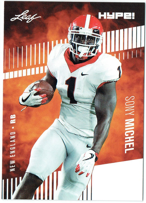 Sony Michel 2018 Leaf HYPE! Football Rookie 25 Card Lot New England Patriots #7