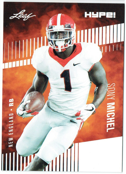 Sony Michel 2018 Leaf HYPE! Football Rookie 25 Card Lot New England Patriots #7A