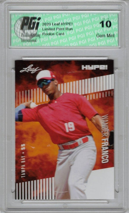Wander Franco 2020 Leaf HYPE! #56 Only 5000 Made Rookie Card PGI 10