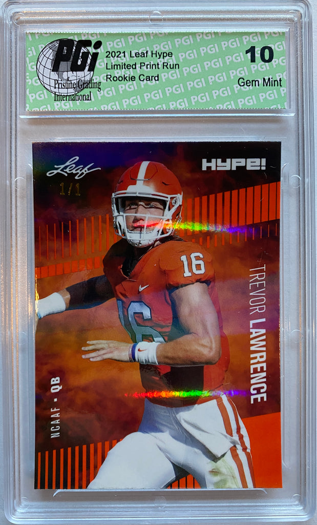 PSA 10 GEM-MT Trevor Lawrence 2021 Leaf Hype #49 Rookie Card