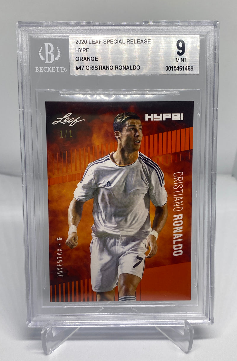 BGS 9 Cristiano Ronaldo 2020 Leaf HYPE #47 Trading Card Masterpiece 1 of 1