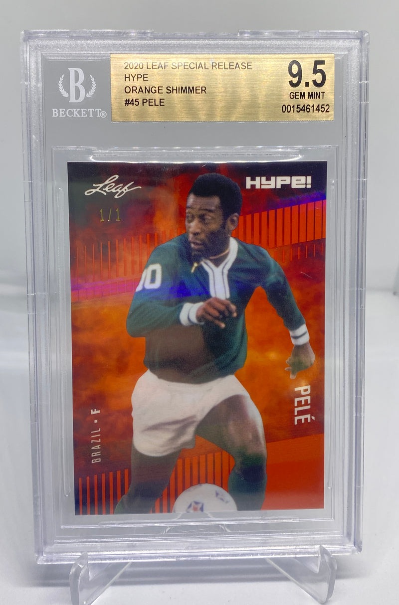 BGS 9.5 Pele 2020 Leaf HYPE #45 Rare Trading Card Orange Shimmer 1 of 1