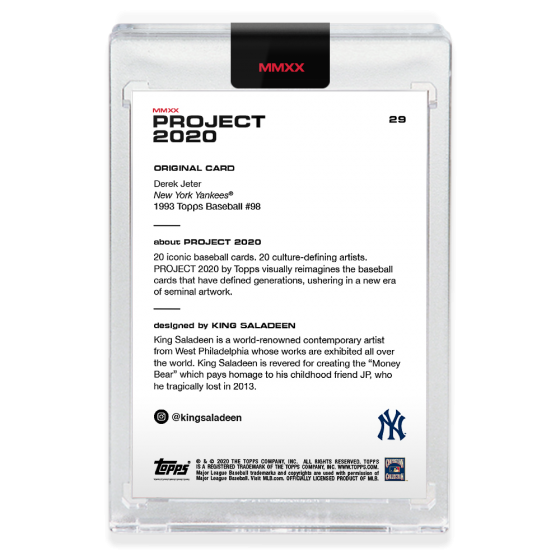 Derek Jeter Project 2020 Card #29 King Saladeen Only 9873 Made 1993 Yankees