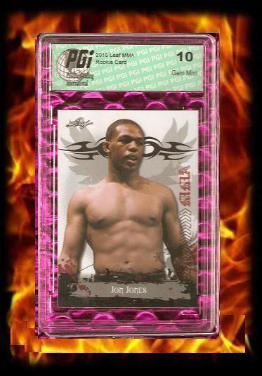 Jon Jones 2010 Leaf MMA UFC Razor Rookie Card PGI 10