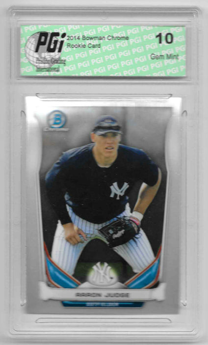 @ 2014 Aaron Judge Chrome Rookie Card CTP-39 PGI 10 Yankees