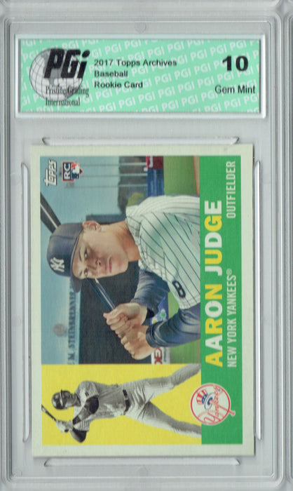 Aaron Judge 2017 Topps Archives #62 1960 Style Rookie Card PGI 10