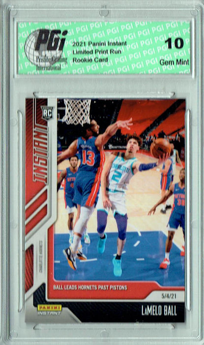 LaMelo Ball 2020 Panini Instant #167 Only 942 Produced Rookie Card PGI 10