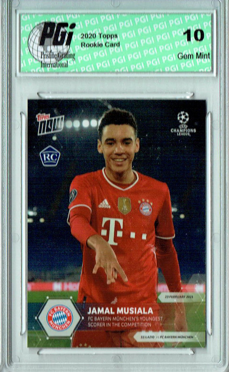 Jamal Musiala 2020 Topps Now #45 Print Run 9,352 Rookie Card PGI 10