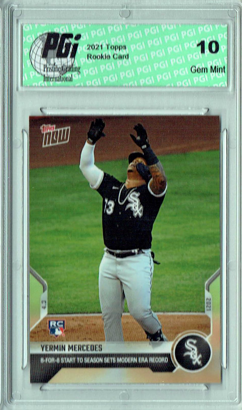 Yermin Mercedes 2021 Topps Now #21 Print Run 5,152 Rookie Card PGI 10