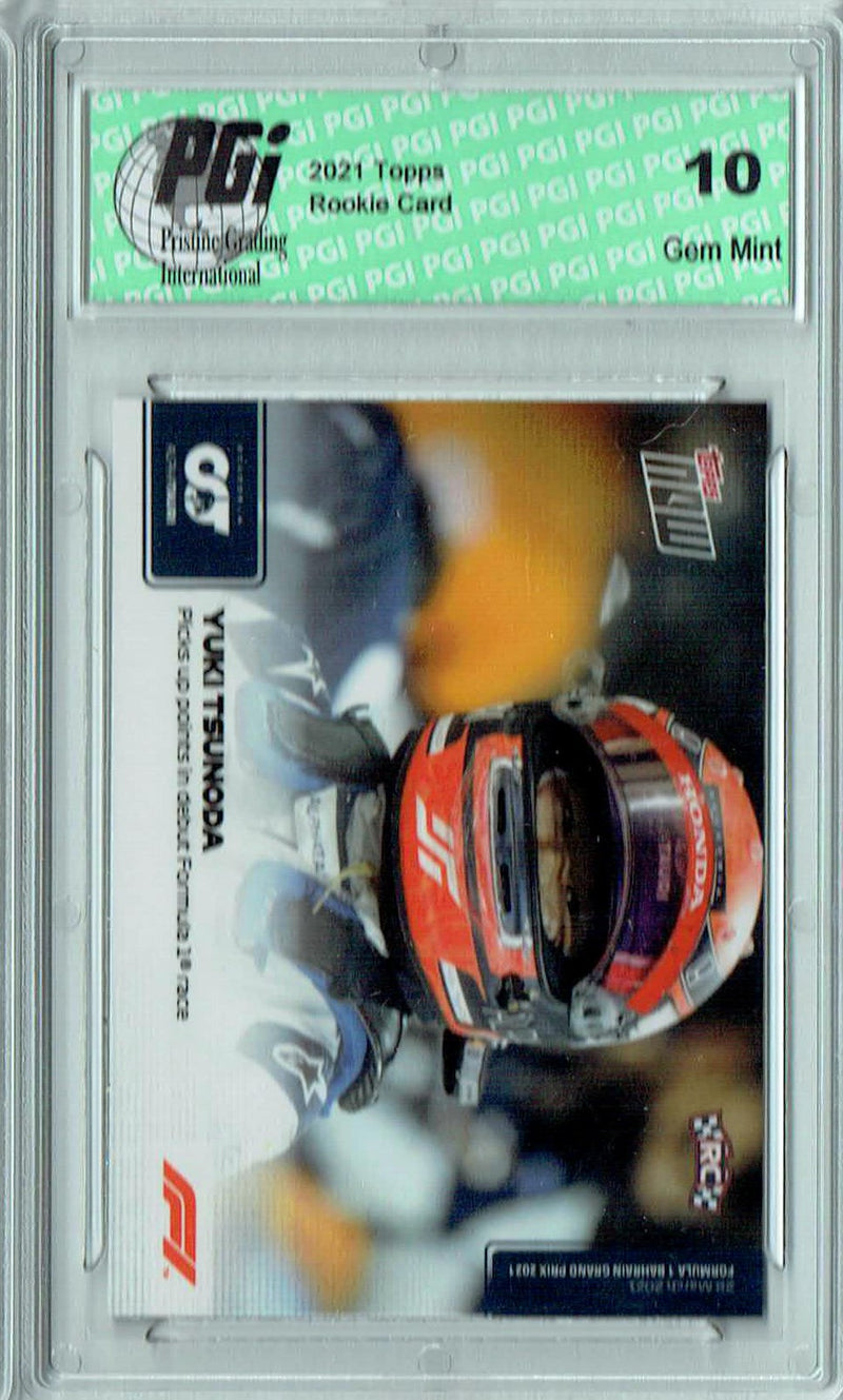 Yuki Tsunoda 2021 Topps Now #3 Print Run 17,586 Rookie Card PGI 10