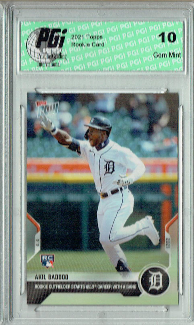 Akil Baddoo 2021 Topps Now #25 Print Run 4,182 Rookie Card PGI 10