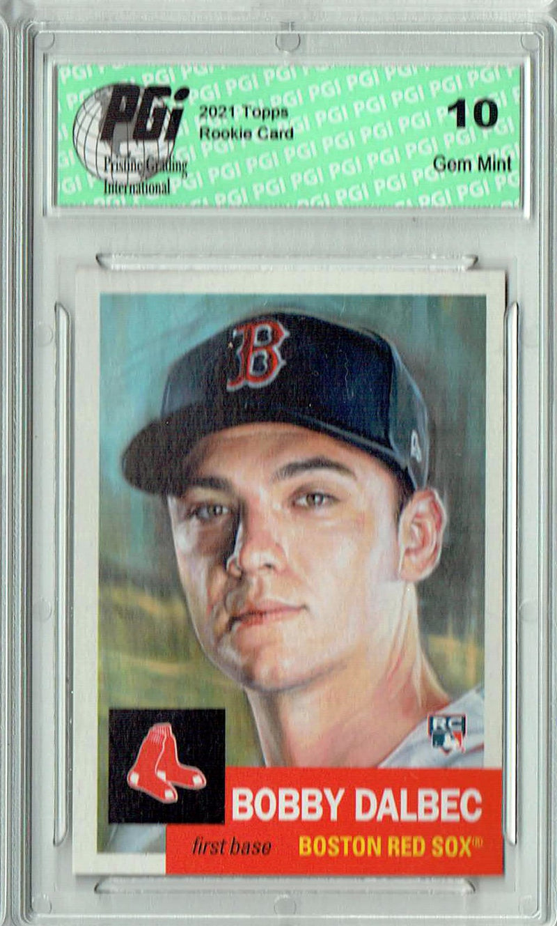 Bobby Dalbec 2021 Topps Living Set #401 Print Run 4,020 Rookie Card PGI 10