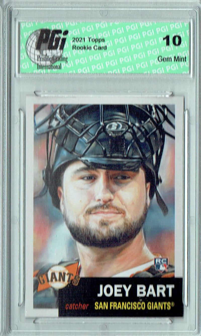 Joey Bart 2021 Topps Living Set #408 Print Run 3,924 Rookie Card PGI 10