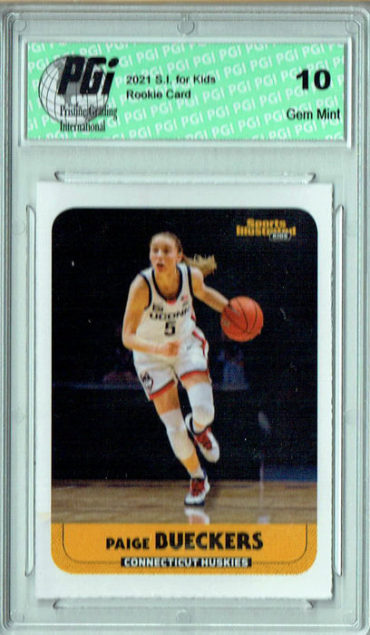 Paige Bueckers 2021 S.I. for Kids #963 Rookie Card PGI 10