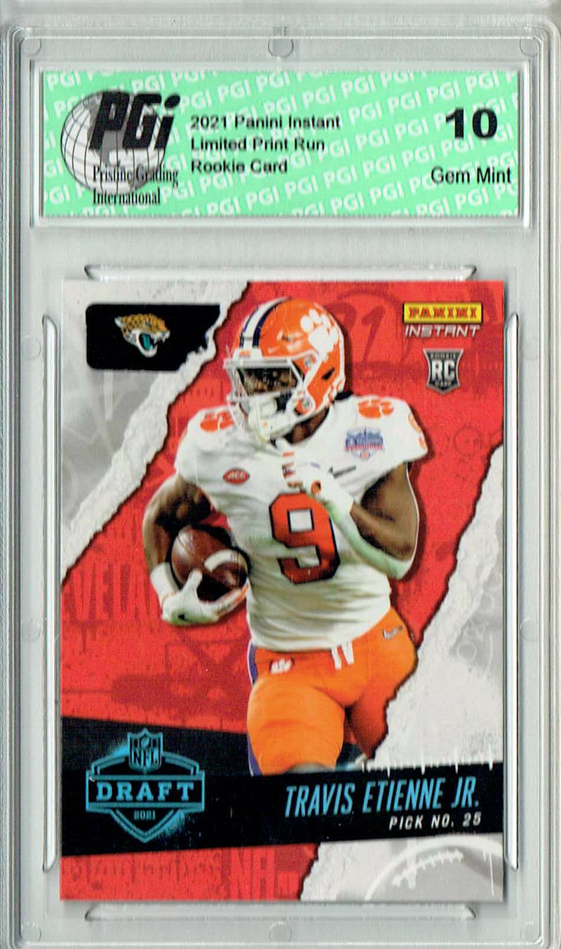 Travis Etienne Jr. 2021 Panini Instant #16 Draft Night 1/1101 Rookie Card PGI 10