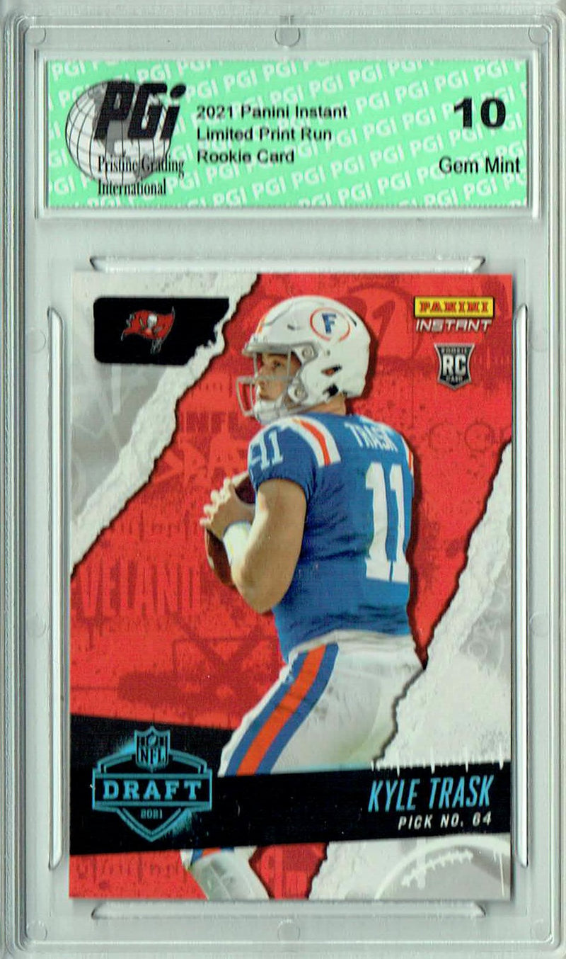 Kyle Trask 2021 Panini Instant #26 Draft Night 1 of 969 Rookie Card PGI 10