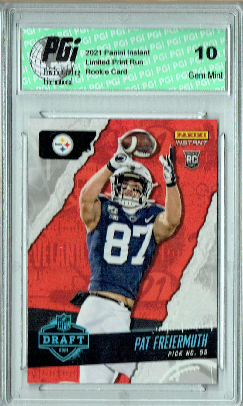 Pat Freiermuth 2021 Panini Instant #23 Draft Night 1 of 794 Rookie Card PGI 10