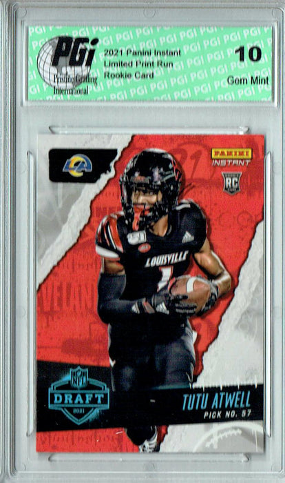 Tutu Atwell 2021 Panini Instant #24 Draft Night 1 of 765 Rookie Card PGI 10