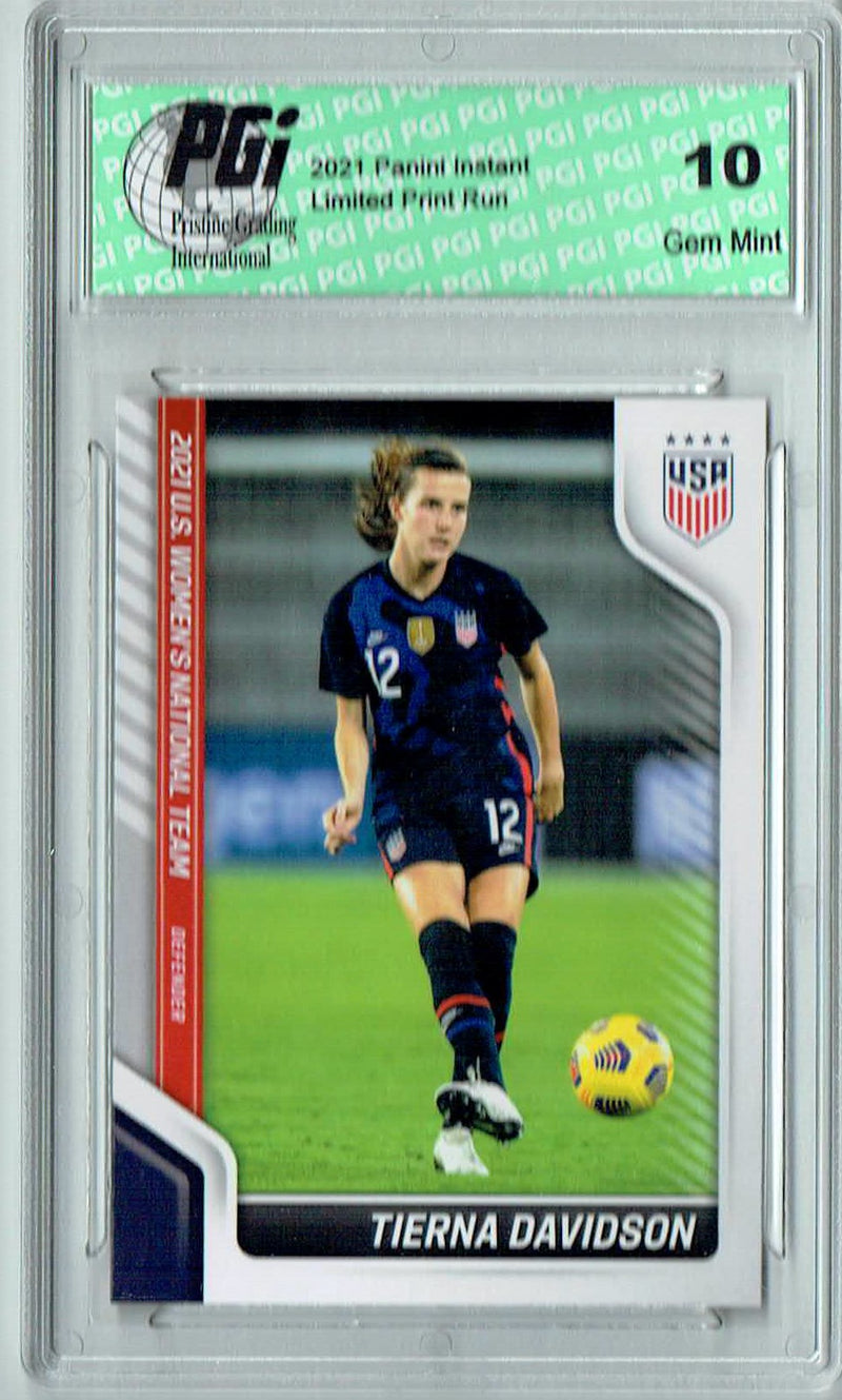 Tierna Davidson 2021 Panini America #17 USWNT Short Print SP Trading Card PGI 10