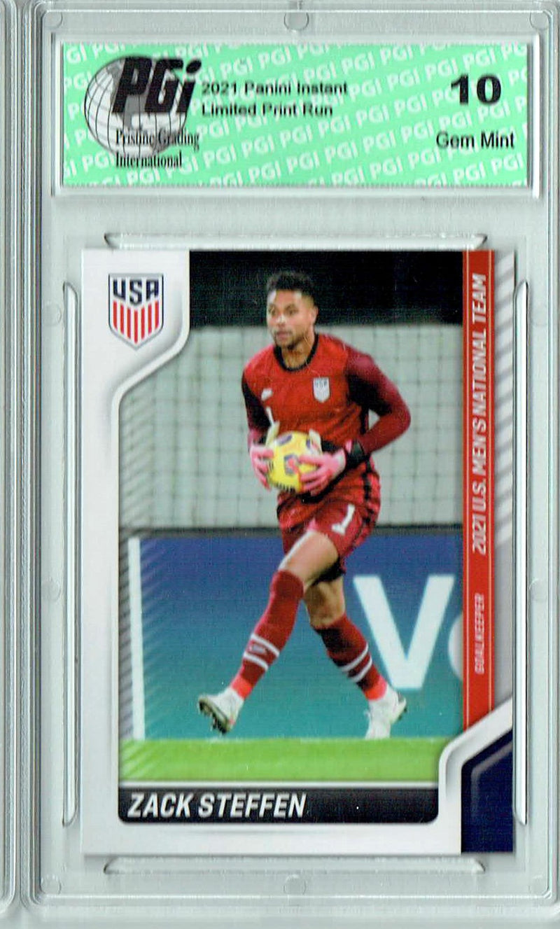 Zach Steffen 2021 Panini America #14 USMNT Short Printed SP Trading Card PGI 10