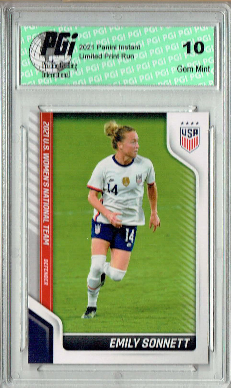 Emily Sonnett 2021 Panini America #30 USWNT Short Print (SP) Trading Card PGI 10