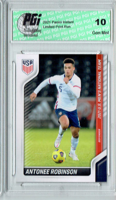 Antonee Robinson 2021 Panini America #13 USMNT Soccer USA Trading Card PGI 10