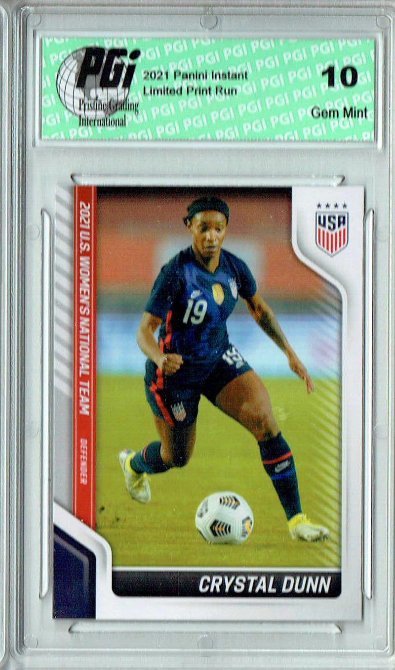 Crystal Dunn 2021 Panini America #18 USWNT Short Print (SP) Trading Card PGI 10