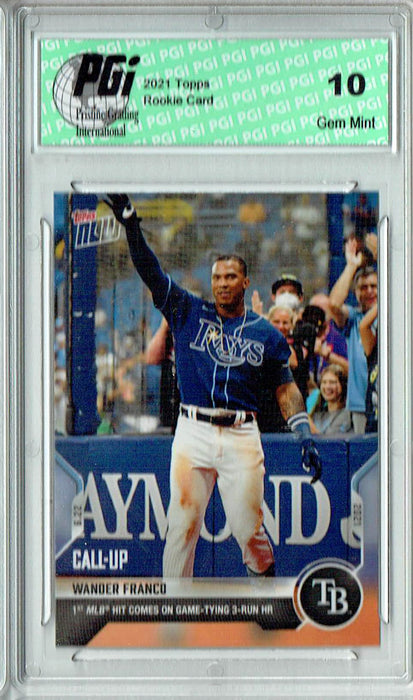 Wander Franco 2021 Topps Now #402 Call-Up Print Run: 61,305 Rookie Card PGI 10