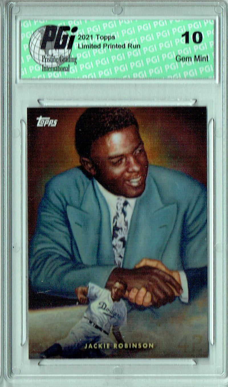 Jackie Robinson 2021 Topps Game Within the Game #8 Print Run 2,250 Card PGI 10