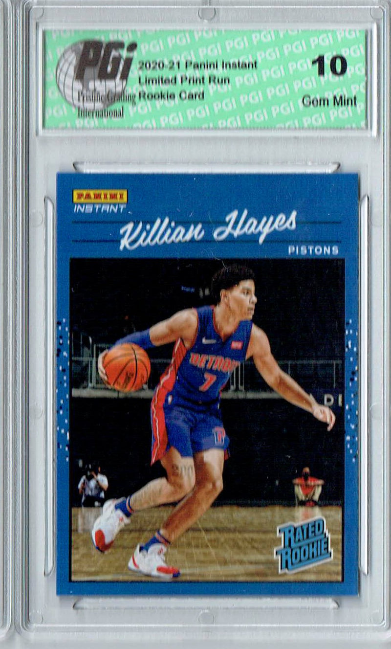 Killian Hayes 2020 Panini Instant #RR7 Retro Rated 1/3558 Rookie Card PGI 10