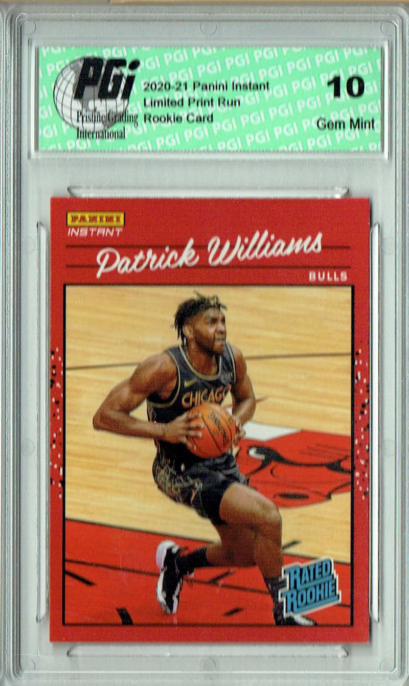 Patrick Williams 2020 Panini Instant #RR4 Retro Rated 1/3558 Rookie Card PGI 10