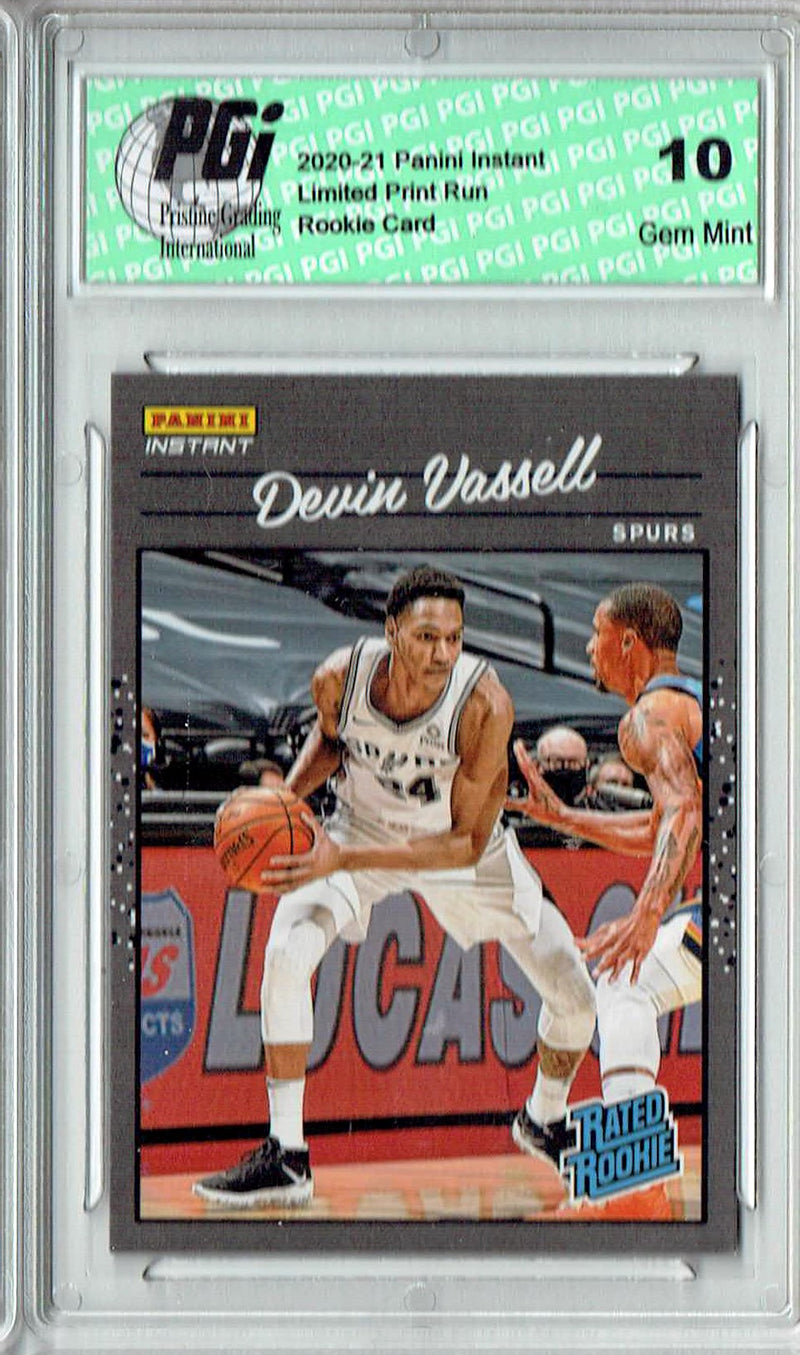 Devin Vassell 2020 Panini Instant #RR11 Retro Rated 1/3558 Rookie Card PGI 10