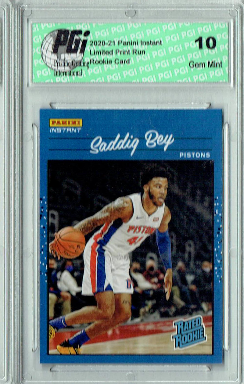 Saddiq Bey 2020 Panini Instant #RR19 Retro Rated 1/3558 Rookie Card PGI 10
