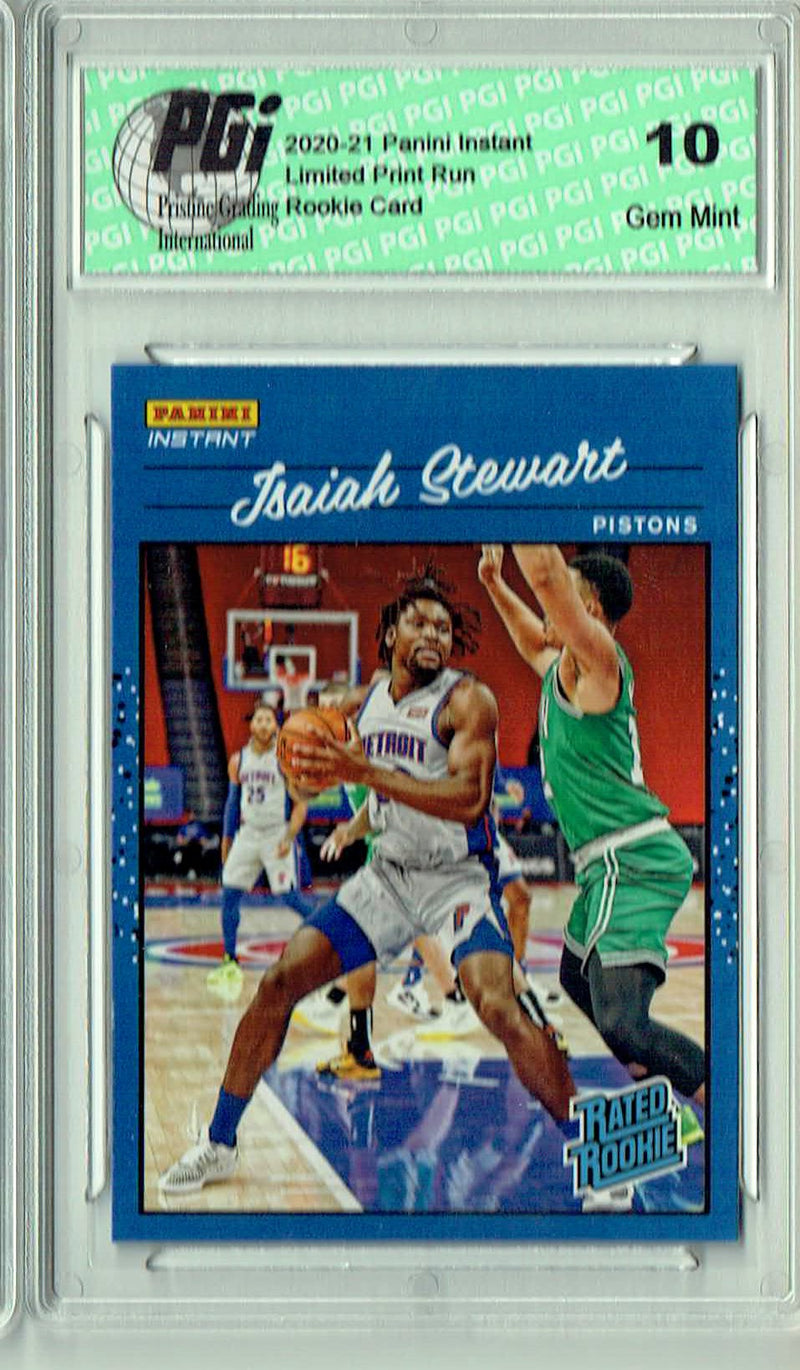 Isaiah Stewart 2020 Panini Instant #RR16 Retro Rated 1/3558 Rookie Card PGI 10