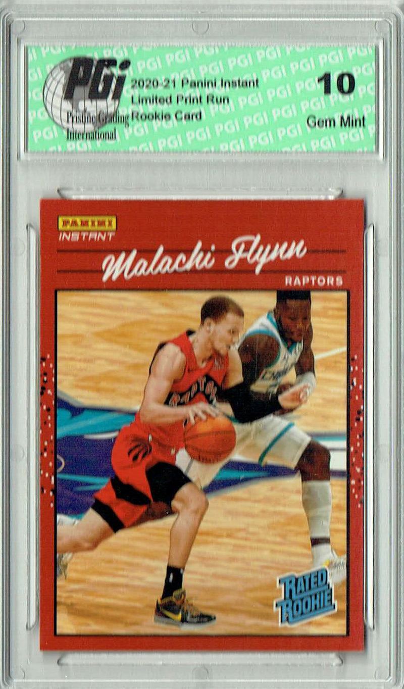 Malachi Flynn 2020 Panini Instant #RR28 Retro Rated 1/3558 Rookie Card PGI 10