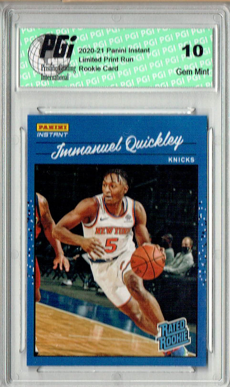 Immanuel Quickley 2020 Panini Instant RR24 Retro Rated 1/3558 Rookie Card PGI 10