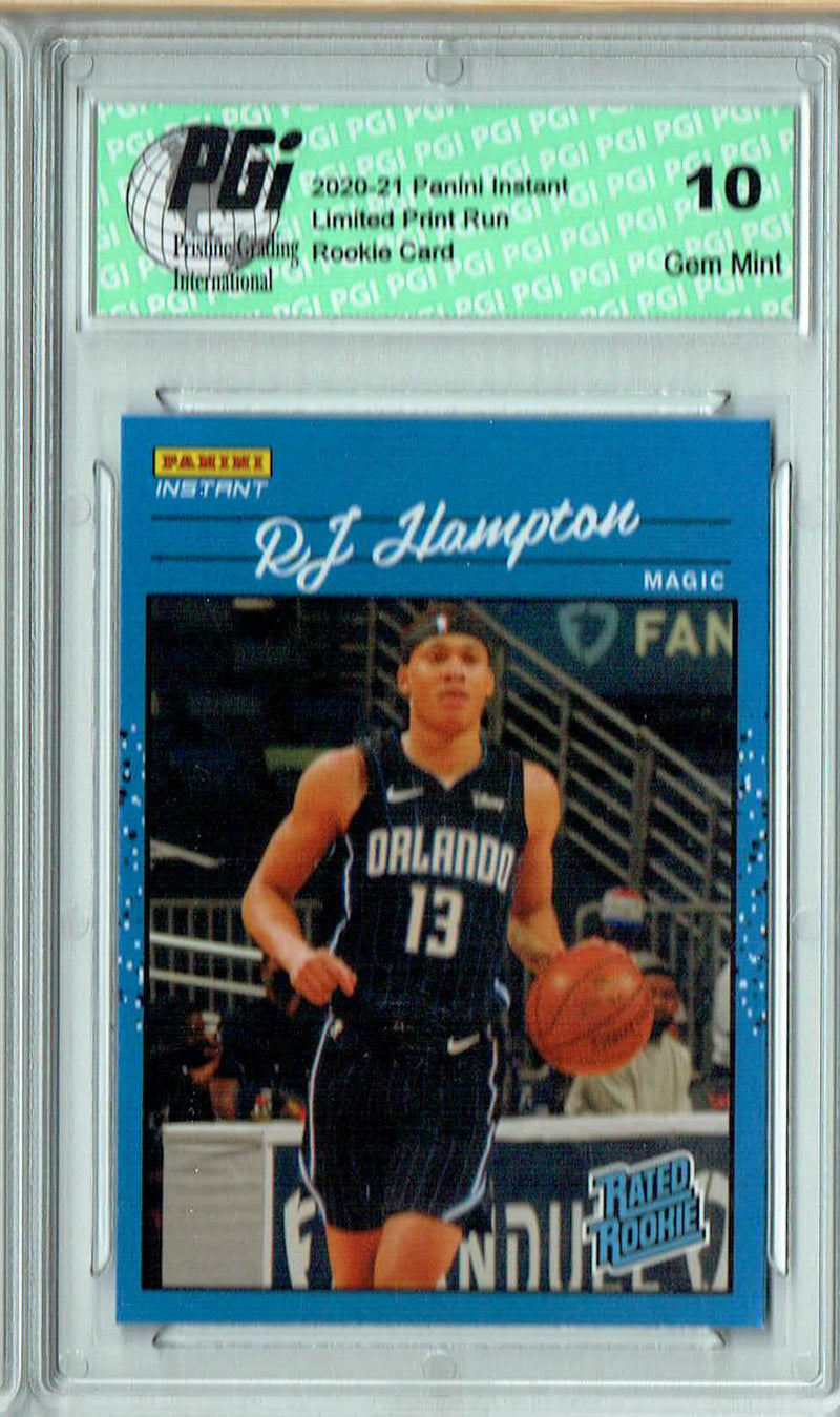 R.J. Hampton 2020 Panini Instant #RR23 Retro Rated 1/3558 Rookie Card PGI 10
