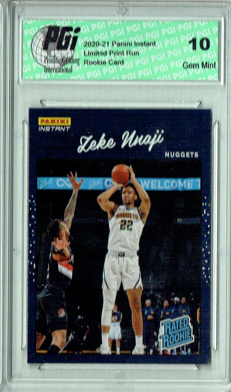 Zeke Nnaji 2020 Panini Instant #RR22 Retro Rated 1/3558 Rookie Card PGI 10