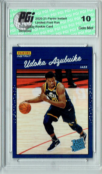 Udoka Azubuike 2020 Panini Instant #RR26 Retro Rated 1/3558 Rookie Card PGI 10