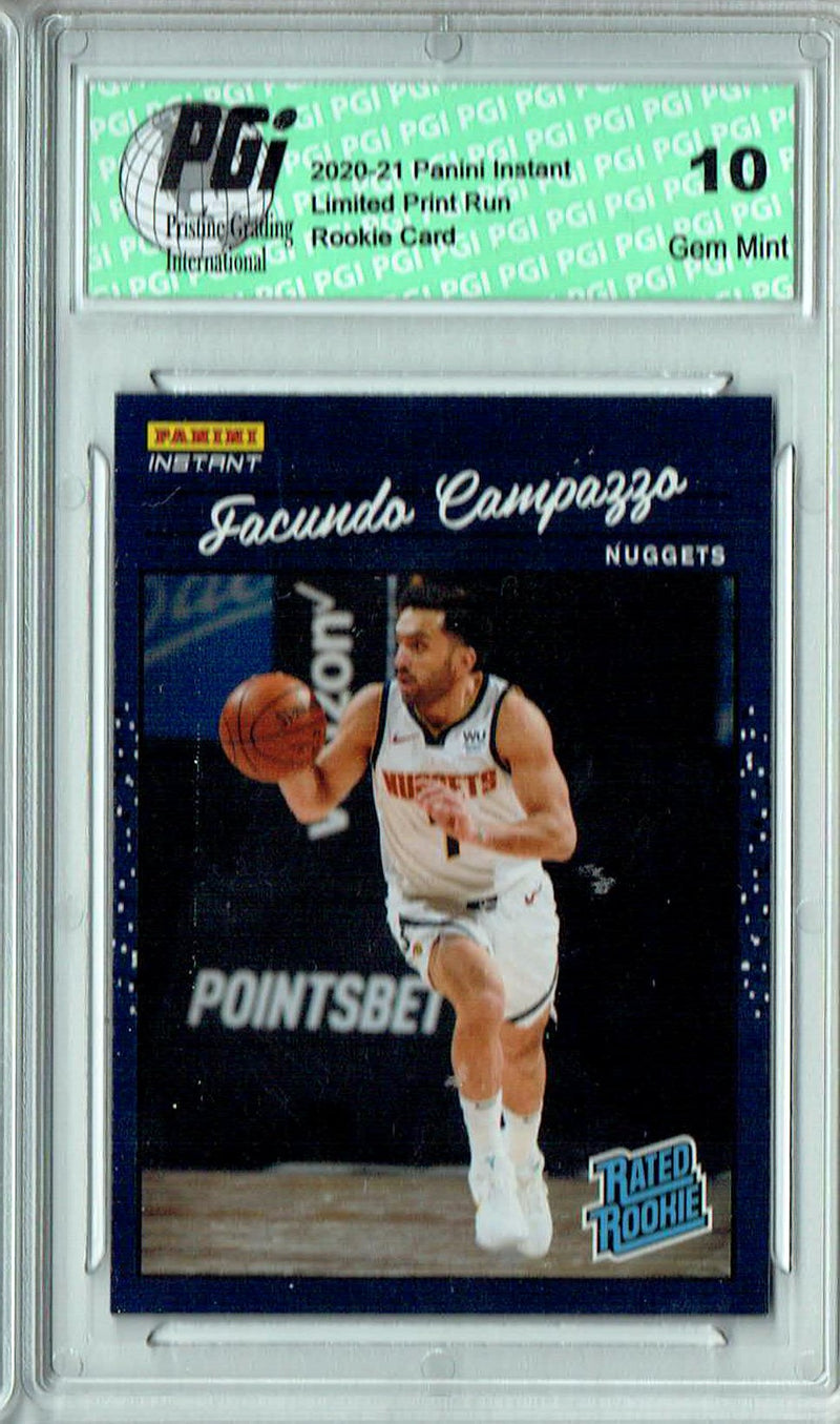 Facundo Campazzo 2020 Panini Instant #RR45 Retro Rated 1/3558 Rookie Card PGI 10