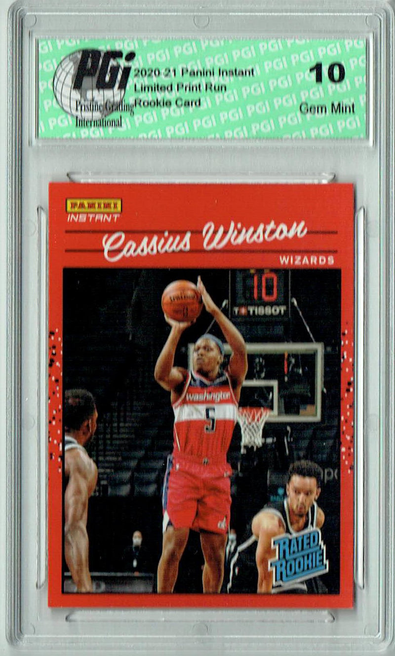 Cassius Winston 2020 Panini Instant #RR36 Retro Rated 1/3558 Rookie Card PGI 10