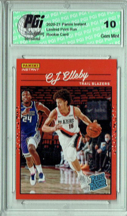 C.J. Elleby 2020 Panini Instant #RR44 Retro Rated 1/3558 Rookie Card PGI 10