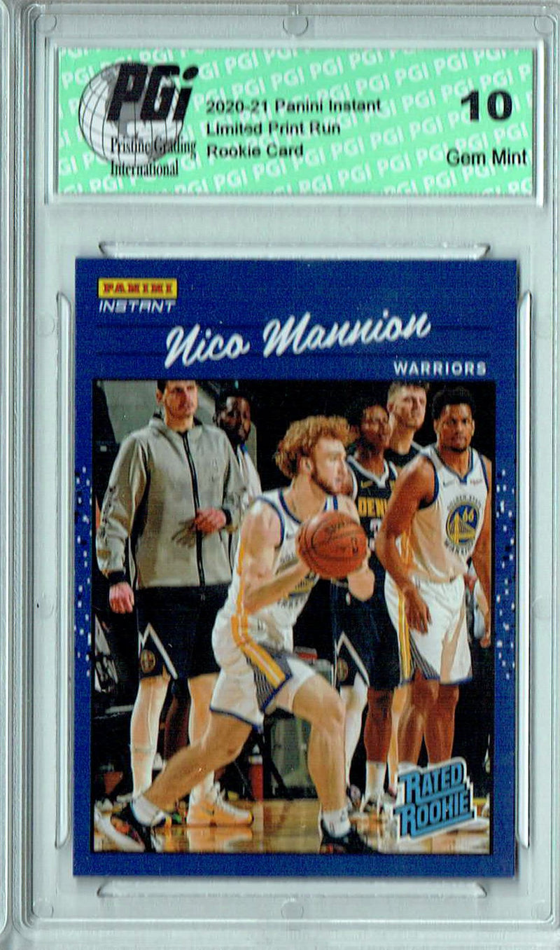 Nico Mannion 2020 Panini Instant #RR34 Retro Rated 1/3558 Rookie Card PGI 10
