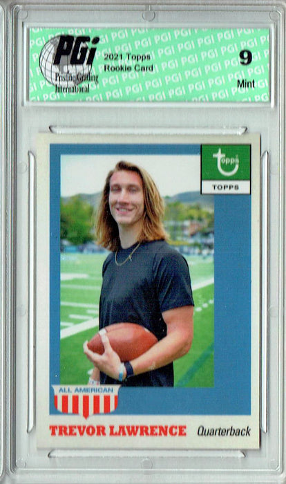 PGI 9 Trevor Lawrence 2021 Topps X #1 1955 Topps All-American Rookie Card