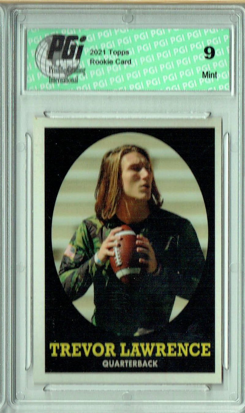 PGI 9 Trevor Lawrence 2021 Topps X #4 1958 Topps Football Rookie Card