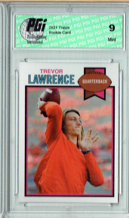 PGI 9 Trevor Lawrence 2021 Topps X #19 1979 Topps Football Rookie Card