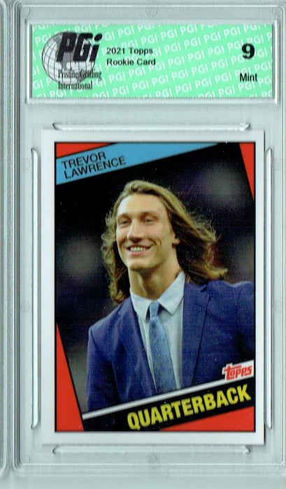 PGI 9 Trevor Lawrence 2021 Topps X #23 1984 Topps Football Rookie Card